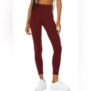 Alo - Ribbed High Waist 7/8 Blissful Legging